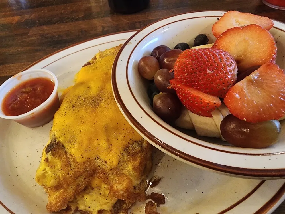Sausage Bacon Cheese Omelette